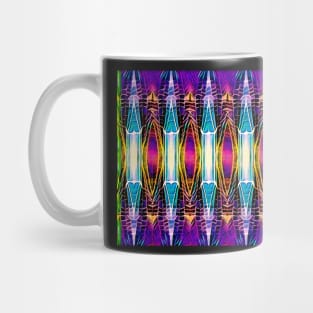 Dragonfly wing pattern purple Mug